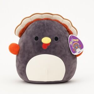 KELLYTOY SQUISHMALLOWS Gray‎ 16” Terry Turkey Plush 2021 Thanksgiving OS